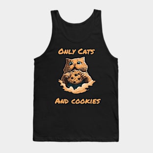 Only Cats And Cookies Tank Top